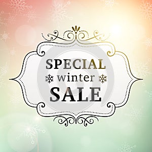 Winter special sale vintage poster