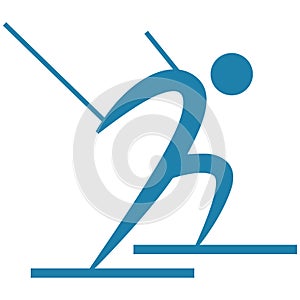 Winter sport - Downhill skiing icon