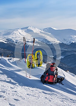 Winter sport equipment photo