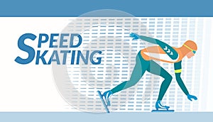 Winter sport - Speed skating.