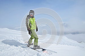 Winter sports (snowboarder portrait)