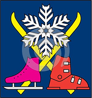 Winter sports symbol