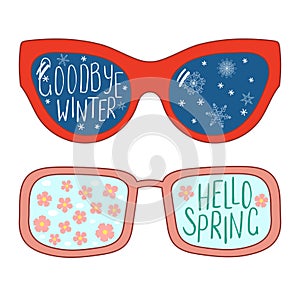 Winter Spring glasses