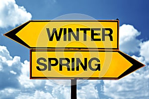 Winter or spring opposite signs