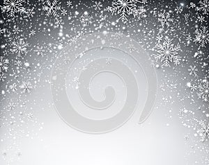 Winter starry christmas background.