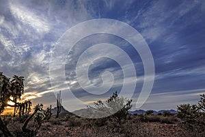 Unsettled Desert Skies