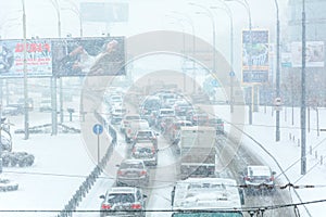 Winter storm traffic