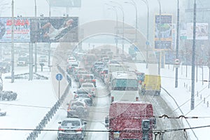 Winter storm traffic