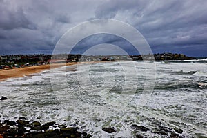 Winter Storm Waves, Bondi Beach, Sydney, Australia