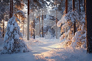 Winter Forest Light