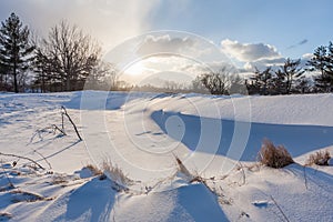 Winter Sunrise at Golf Course