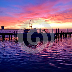 Winter sunrise in Port Albert, Victoria, Australia