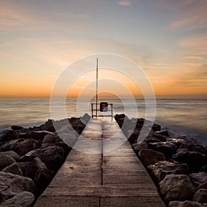 Winter sunrise, Sandbanks, Dorset, UK