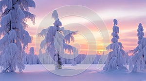 winter sunset in the mountains, sunset in the mountains, winter scene in the forest, winter in mointain forest, winter seasone