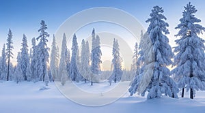 winter sunset in the mountains, sunset in the mountains, winter scene in the forest, winter in mointain forest, winter seasone