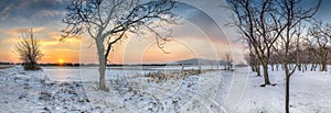 Winter Sunset Panorama