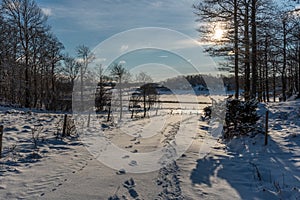 Winter in Sweden landscape