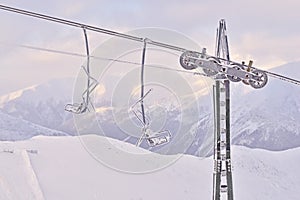 Winter Tatra Mountains, Poland.