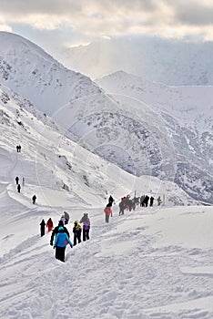 Winter Tatra Mountains, Poland.