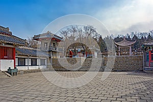 Winter in Temple of Meng Jiangnu, China