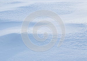 Winter texture of white snow