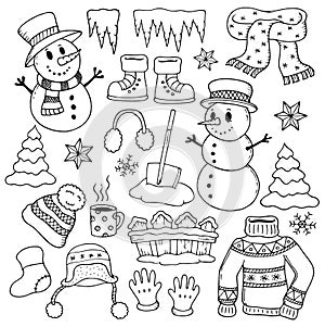 Winter theme drawings 1