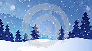 Winter theme landscape 3