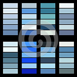 Winter themed colour palettes