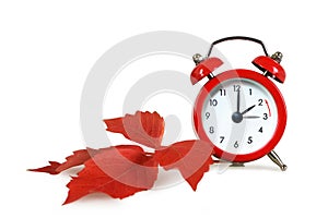 Winter time change. Fall back. Daylight saving time