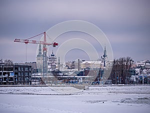 Winter Time City Tallinn Estonia