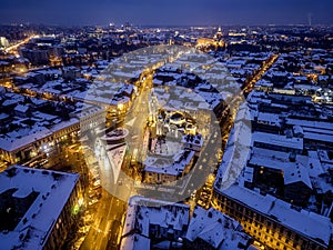 Winter in Timisoara, Romania