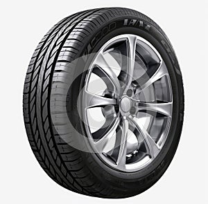 Winter tire with alu rim