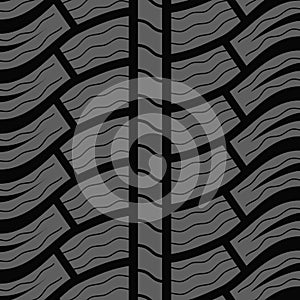 Winter tire seamless pattern