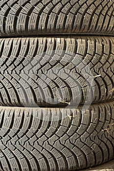 Winter tire tread             .