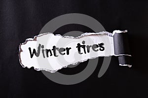 winter tires concept.