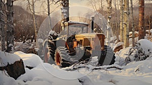 Wald fotorealistisch stillleben Stil 