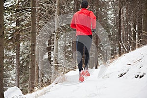 Winter trail running