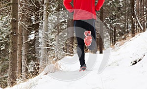 Winter trail running