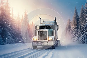 Winter Trucking Adventure - Generative AI