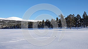 Winter in Are Valadalen mountains in Jamtland in Sweden