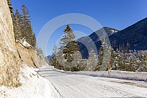 Winter in valley Isartal