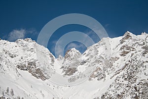 Winter in the valley of Rhemes