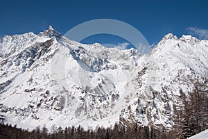 Winter in the valley of Rhemes