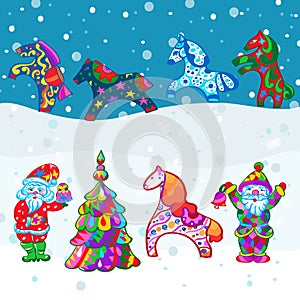 Winter vector decorative patternPrint