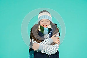 Winter vibes. Portrait of girl hipster. Youth street fashion. Winter flue. feeling cold this season. Dress in layers and