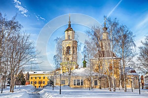 Winter view of the ancient Russian city of the Golden ring Vladimir