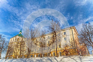 Winter view of the ancient Russian city of the Golden ring Vladimir