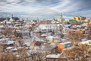 Winter view of the ancient Russian city of the Golden ring Vladimir