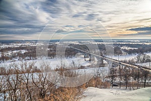 Winter view of the ancient Russian city of the Golden ring Vladimir