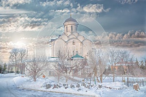 Winter view of the ancient Russian city of the Golden ring Vladimir